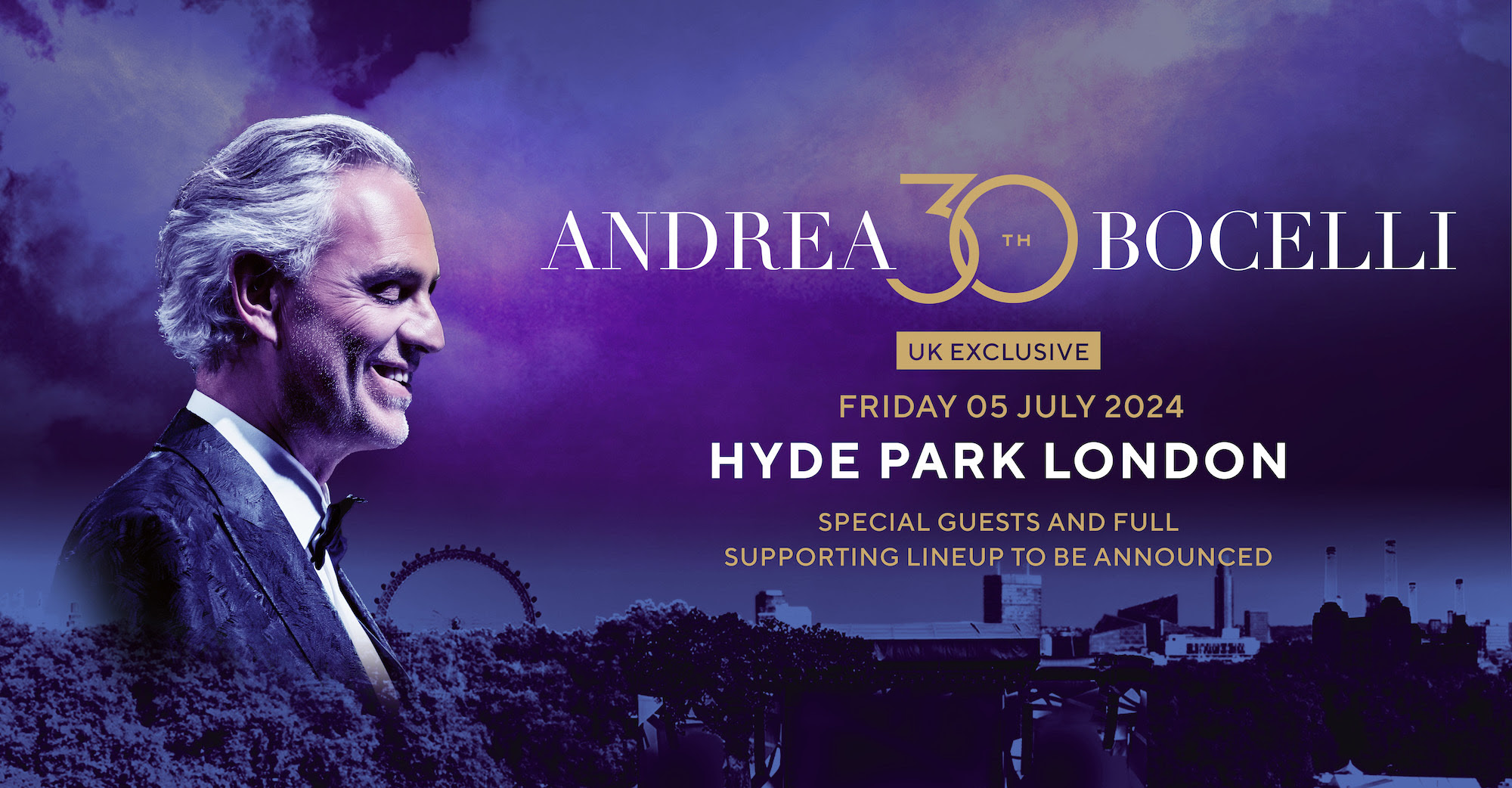 Andrea Bocelli Set to Enchant London at BST Hyde Park 2025